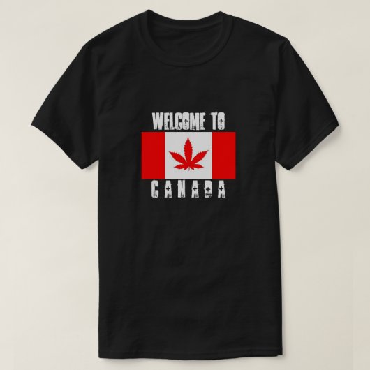 カナダへようこそ Tシャツ (デザイン正面)
