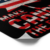 カナダをアメリカの51番目の州フラグAにする ポスター (角)