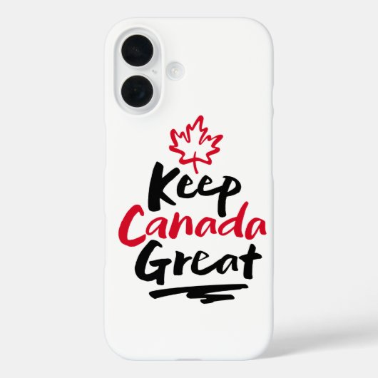 カナダを偉大なままに! カナダのカエデの葉を取り戻せ Case-Mate iPhoneケース (裏面)