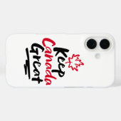 カナダを偉大なままに! カナダのカエデの葉を取り戻せ Case-Mate iPhoneケース (裏面 (横))