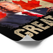 カナダを再び偉大に おもしろ トランプ大統領 Oh C ポスター (角)