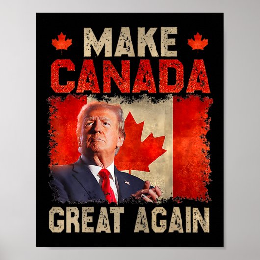 カナダを再び偉大に おもしろ トランプ大統領 Oh C ポスター (正面)