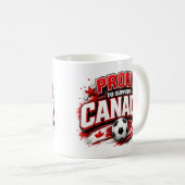 カナダを応援するサッカーファンマグ | カナディアン コーヒーマグカップ (正面右)