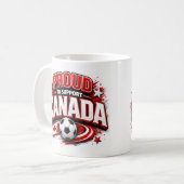 カナダを応援するサッカーファンマグ | カナディアン コーヒーマグカップ (正面左)