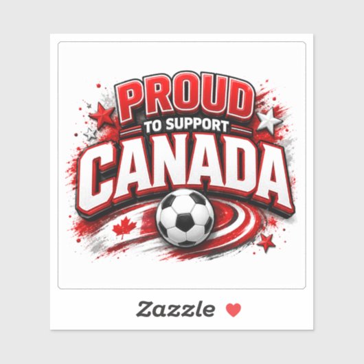 カナダを応援するサッカー・ファン | カナディアン  シール (シート)