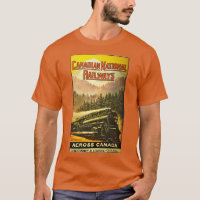 カナダを横断するカナダ国鉄ポスター