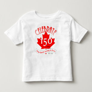 カナダを150年祝って下さい トドラーTシャツ