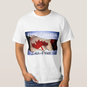 カナダをRoseWritesによってZikaなし保って下さい Tシャツ