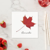 カナダアカエデ葉 スタンダードカクテルナプキン (インサイチュ)