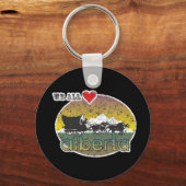 カナダアルベルタロッキーマウンテンズヴィンテージ キーホルダー (正面)