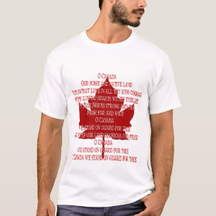 カナダアンセムTシャツカナダ記念シャツ Tシャツ