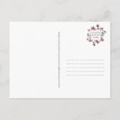 カナダア図解入りの、写真付きのートの水彩地図 ポストカード (裏面)