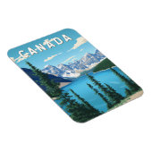 カナダイラストレーショントラベルアートヴィンテージ マグネット (右側)