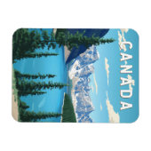 カナダイラストレーショントラベルアートヴィンテージ マグネット (横)