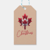 カナダインスパイア国旗 ギフトタグ (正面)