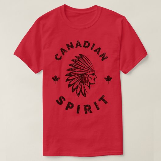 カナダインディアン先住民アメリカンカナダ Tシャツ (デザイン正面)