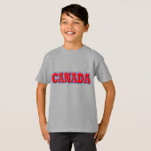 カナダインレはっきりしたッドレタリング Tシャツ (正面フル)
