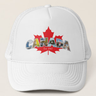 「カナダエスト。1867インチMaple Leafグラフィック キャップ