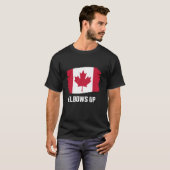 カナダエルボアップ Tシャツ (正面フル)