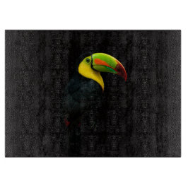 カナダオサインコ ブラック4ルクセガラスボード カッティングボード