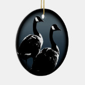 カナダオーナメントパーソナライズされたカナダグースミナリー セラミックオーナメント (右)