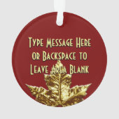 カナダオーナメントパーソナライズされた土産カナダの贈り物 オーナメント (裏面)