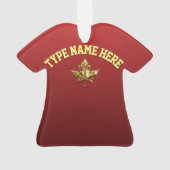 カナダオーナメントパーソナライズされた土産カナダの贈り物 オーナメント (裏面)