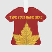 カナダオーナメントパーソナライズされた土産カナダの贈り物 オーナメント (裏面)