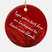 カナダオーナメントパーソナライズされた土産カナダの贈り物 セラミックオーナメント (裏面)