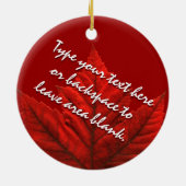 カナダオーナメントパーソナライズされた土産カナダの贈り物 セラミックオーナメント (裏面)