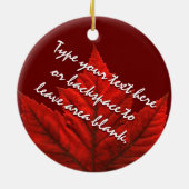 カナダオーナメントパーソナライズされた土産カナダの贈り物 セラミックオーナメント (裏面)