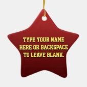 カナダオーナメント土産金ゴールドメダルカナダのギフト セラミックオーナメント (裏面)