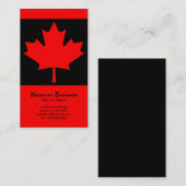 カナダカエデの葉 名刺 (正面/裏面)