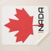 カナダカエデの赤い葉 シェルパブランケット (正面(横))