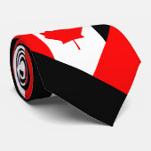 カナダカエデオン赤白黒 ネクタイ (ロール)