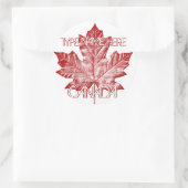 カナダカッコいいステッカーパーソナライズされたカナダ ラウンドシール (バッグ)