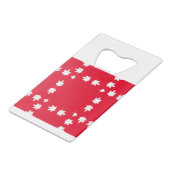 カナダカデ葉メ クレジットカード栓抜き (正面アングル)