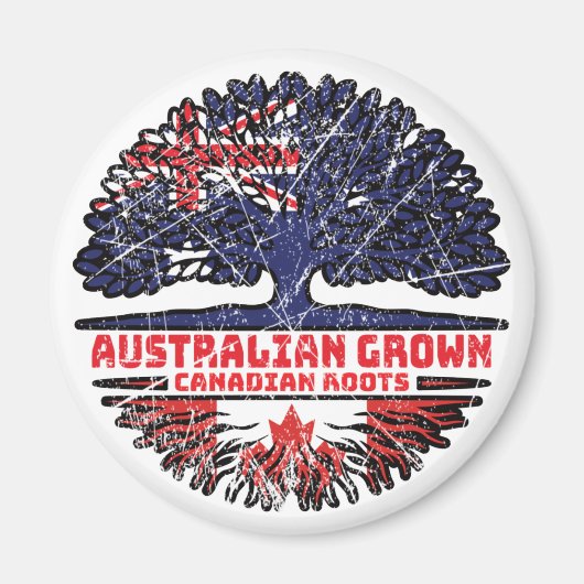 カナダカナダオーストラリアAustralian Tree Roots マグネット (正面)