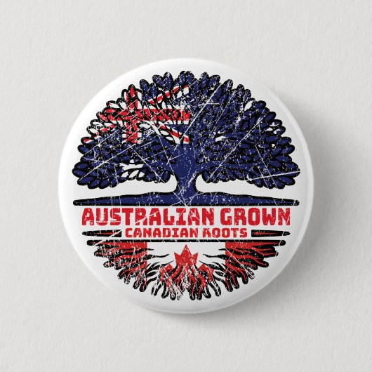 カナダカナダオーストラリアAustralian Tree Roots 缶バッジ (正面)