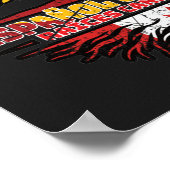 カナダカナダスペインスペインのの木のルーツ国旗 ポスター (角)