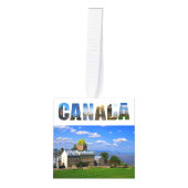 カナダカナダバケーショントリップトラベルの写真 キューブオーナメント (正面)