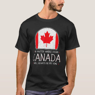カナダカナダプライド国旗ノースメープルリーフEh Cou Tシャツ