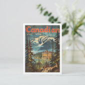 カナダカナダヴィンテージ有名な旅行の場所 ポストカード (スタンド正面)