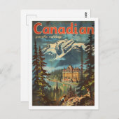 カナダカナダヴィンテージ有名な旅行の場所 ポストカード (正面/裏面)