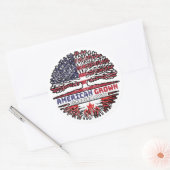 カナダカナダ米国アメリカ合衆国統一された州ツリー ラウンドシール (封筒)