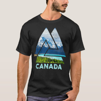 カナダカナダ自然ヴィンテージ屋外ハイキングキャンプ Tシャツ