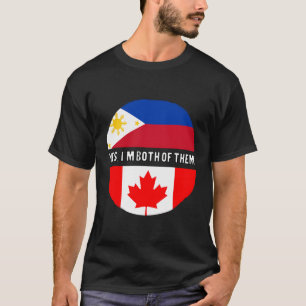 カナダカナディアンフィリピンFilipino混合Dna Fl Tシャツ