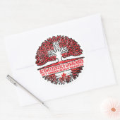 カナダカナディシュSchweizer Schweiz Baum Wurzel ラウンドシール (封筒)