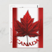 カナダカードカナダ国旗グリーティングカードカスタム ポストカード (正面/裏面)