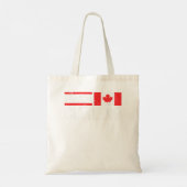 カナダカーリングカナダ国旗スポーツカーラースキップティー トートバッグ (裏面)